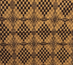 SHADOWBROOK SAVANNAH CURTAIN MUSTARD/BLACK 72"X63"